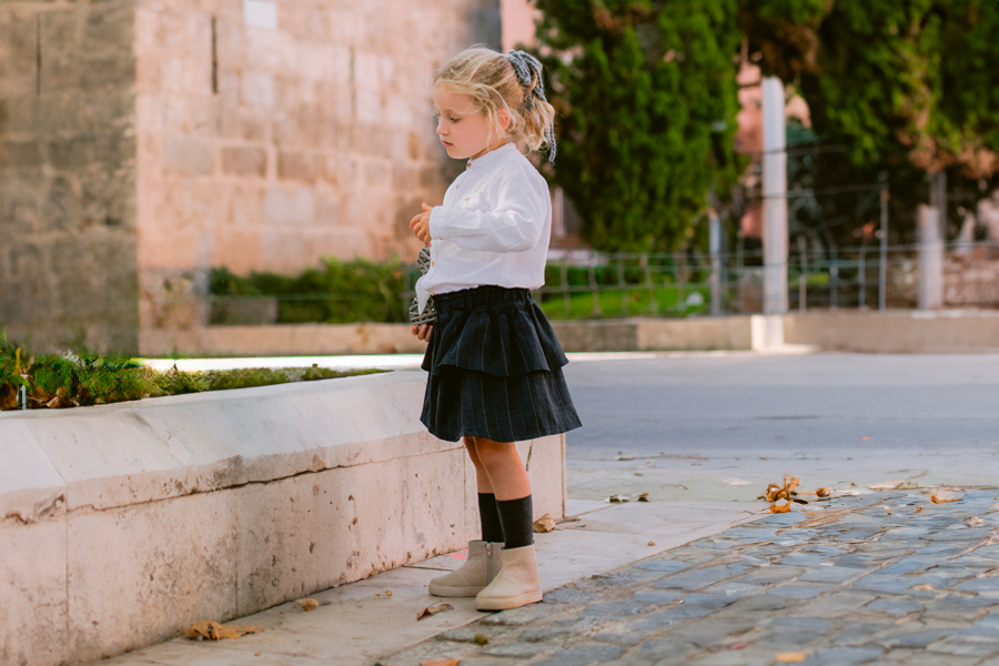 Bottes enfants tige velours côtelé